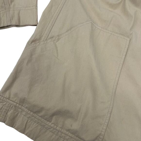 LAFAYETTE 148 NEWYORK Jacket Beige Cotton Blend Stretch Zip Pockets Size 1X - Picture 8 of 13